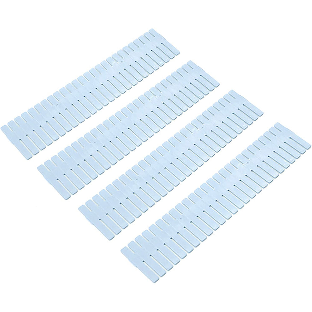 24Pcs Adjustable Drawer Divider DIY Storage Organiser for Cabinets