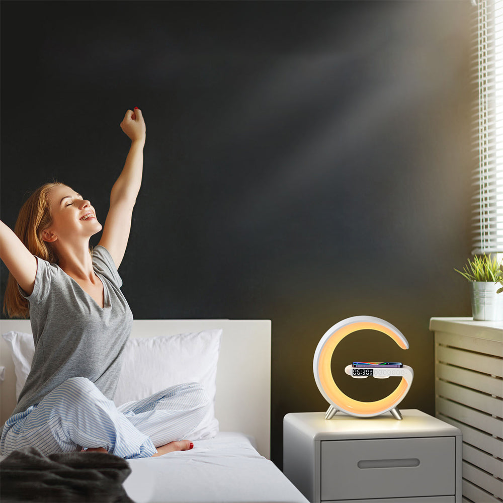 USB Wireless Charger Atmosphere Lamp App Control Night Light Lamp