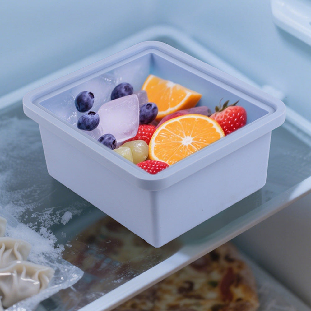 Silicone Freezer Trays with Lid Soup Freezer Container Microwave Dishwasher Safe