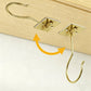 2Pcs Self Adhesive Foldable Banana Hook for Under Cabinet Metal Holder for Kitchen