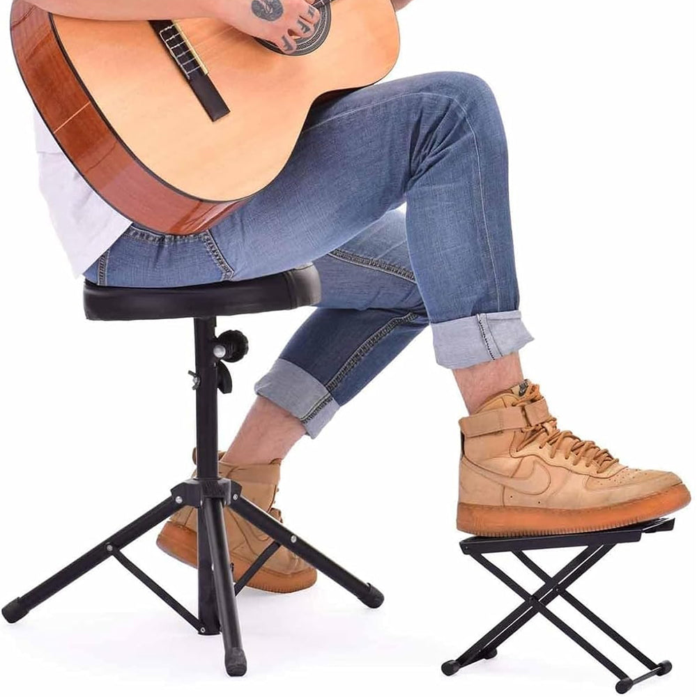Guitar Foot Rest Stand with 6-Position Adjustable Height