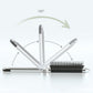 2Pcs Folding Hair Brush with Detachable Makeup Mirror Portable for Travel Student Office