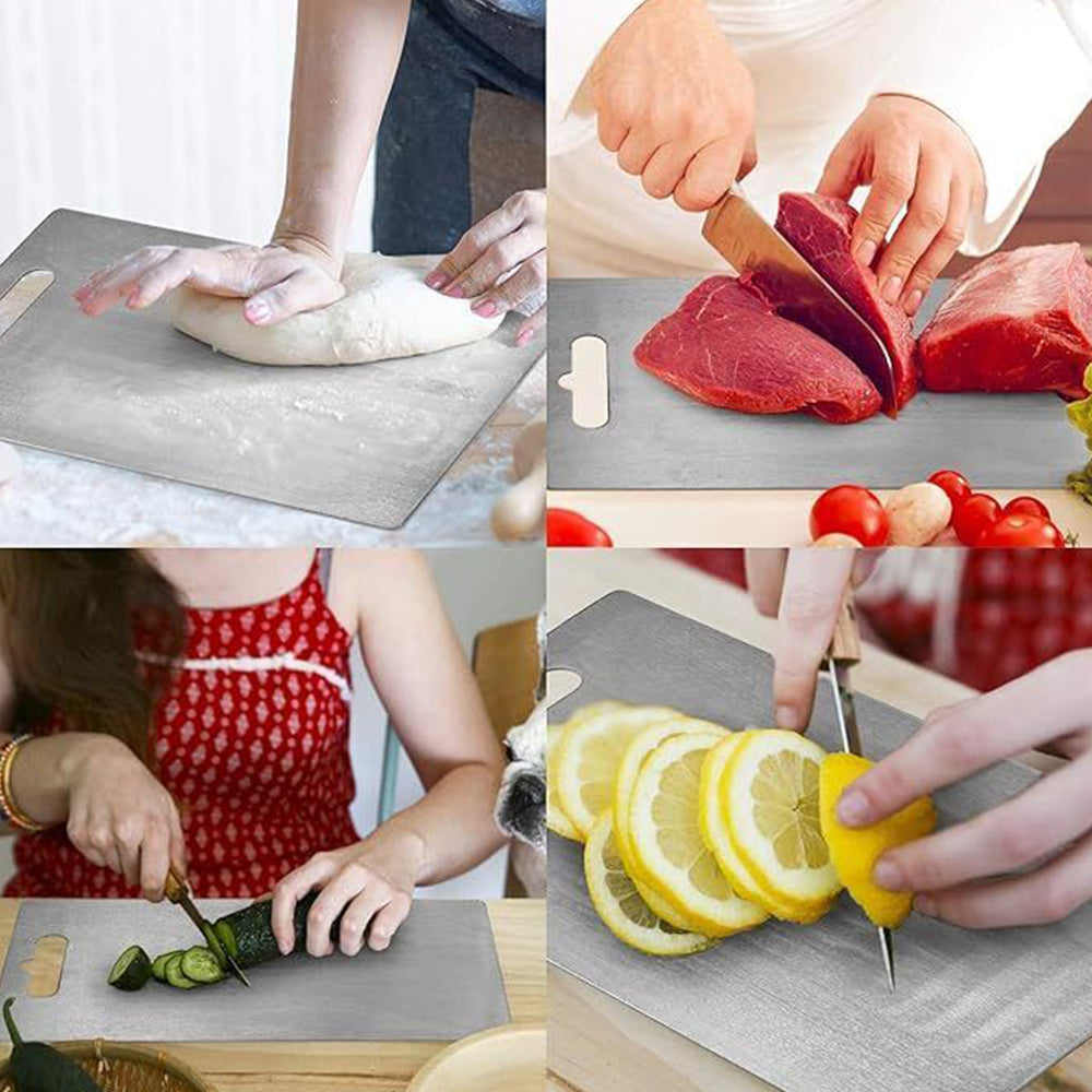 304 Stainless Steel Cutting Board Double-Sided Kitchen Chopping Board