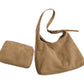 Bucket Bag with Purse Suede Bag Suede Tote Bag Suede Hobo Bags