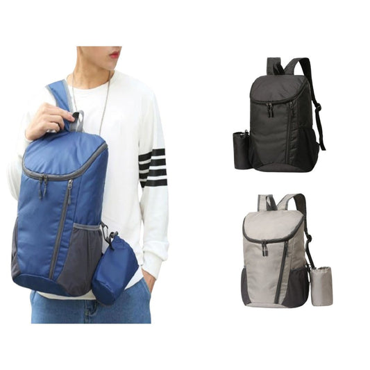 20L Outdoor Rucksack with Bottle Holder Travel Hiking Knapsack Cycling Sports Bag