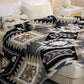 Geometry Pattern Travel Couch Bed Plush Blanket