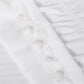 Pompom Fringe Bed Skirt Ruffle Valance Elastic Bed Wrap Around