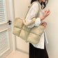 Puffer Tote Bag Large Quilted Puffy Handbag Lightweight Satchel Purse