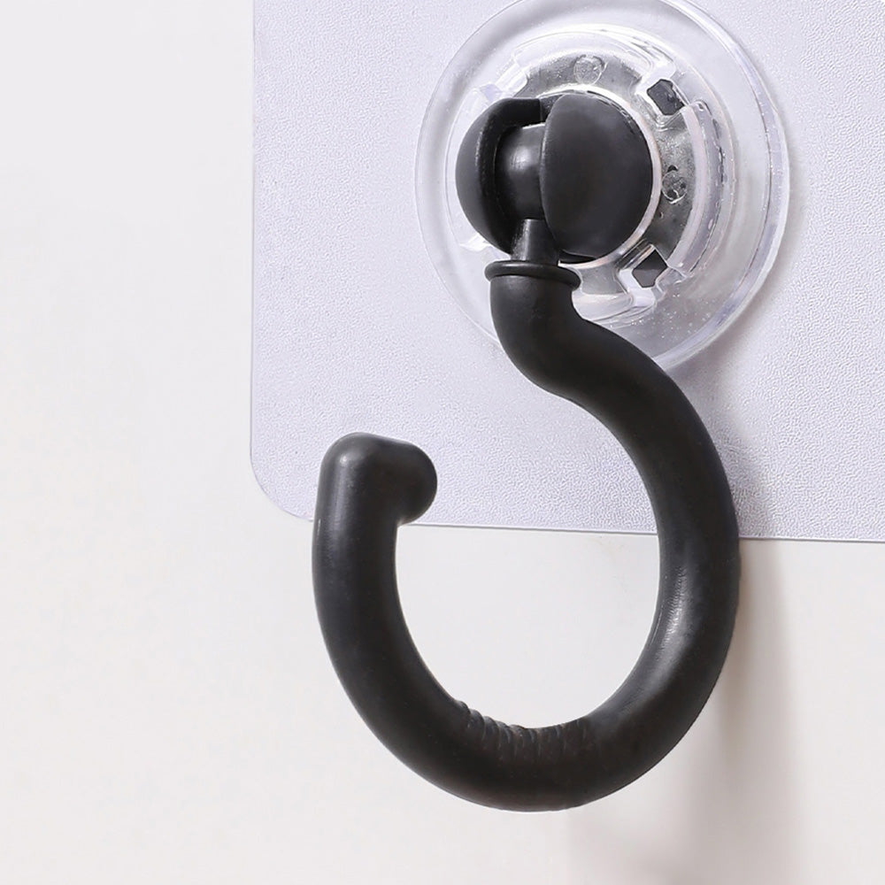10 Pcs No Drill Ceiling Hooks 360 Degree Rotating Self Adhesive Hooks