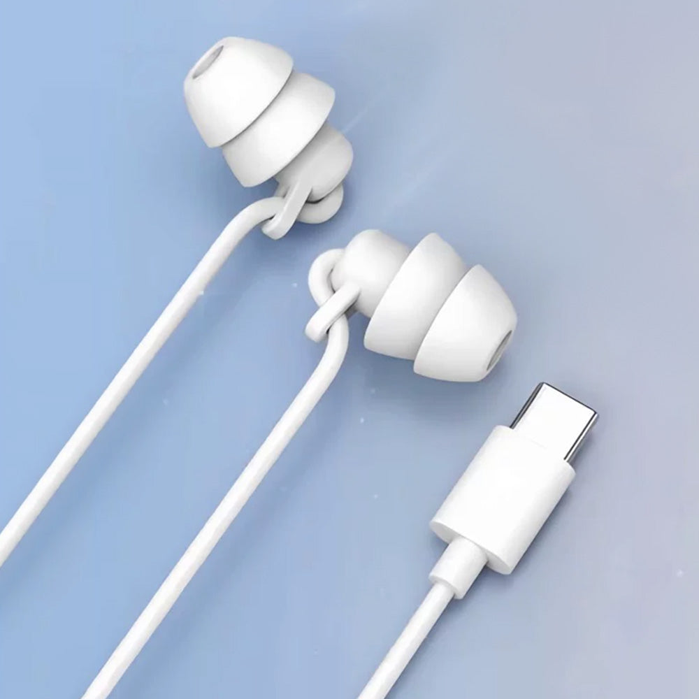 Wired Sleep Headphones in Ear Ultra Lightweight for Side Sleeper with Type C
