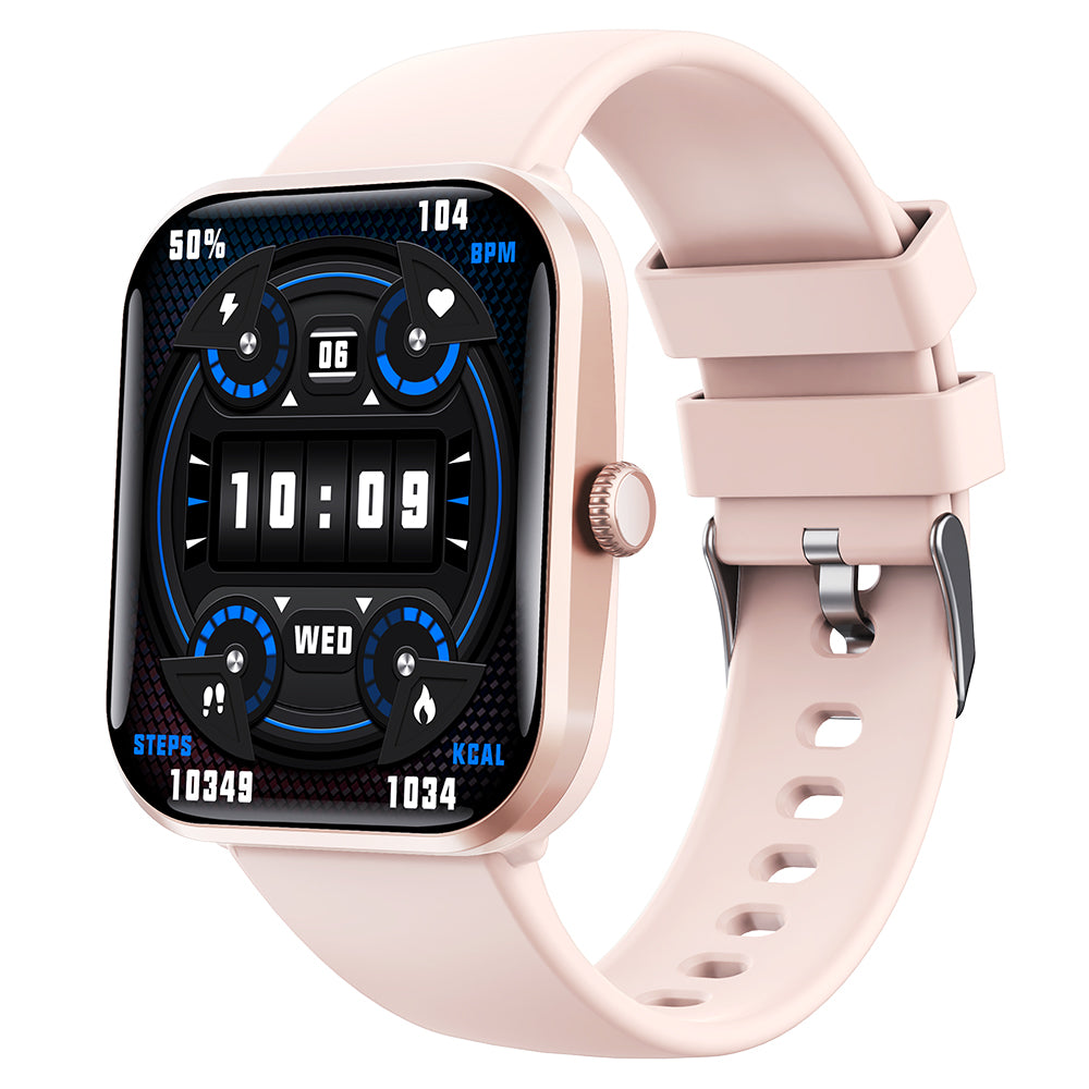 Water-Resistant Bluetooth Smart Watch for Android iOS with Silicone Watch Strap