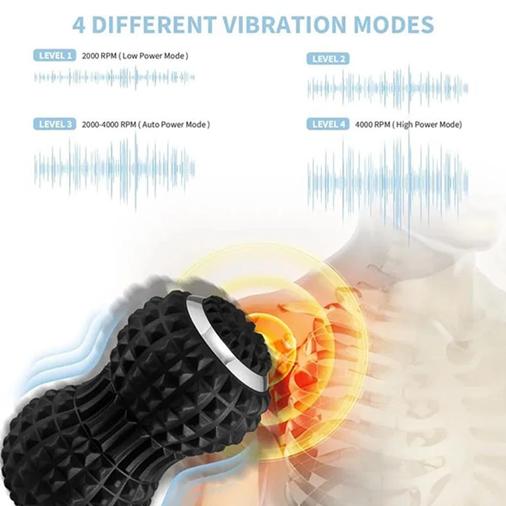 Rechargeable Massage Ball Vibrating Roller for Back Foot Muscle Pain Relief