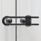 5Pcs Cabinet Locks U-Shaped Drawers Locks for Knob Handle on Door Cupboard