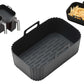 Reusable Silicone Air Fryer Liner for Dual Air Fryer Food Grade Non-Stick & Easy to Clean