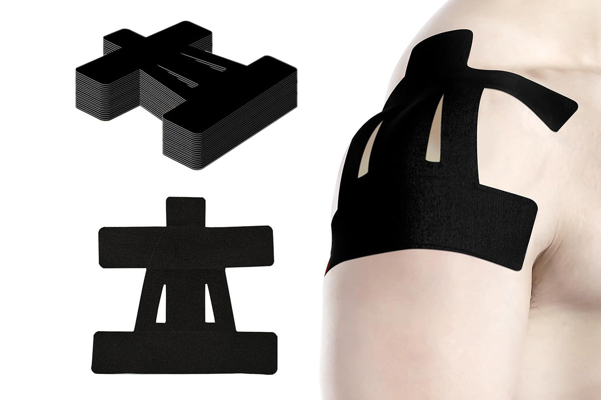 20PCS Kinesiology Tape For Shoulder Precut Enhance Elastic Sports Tape For Shoulder Support -Cuticolor