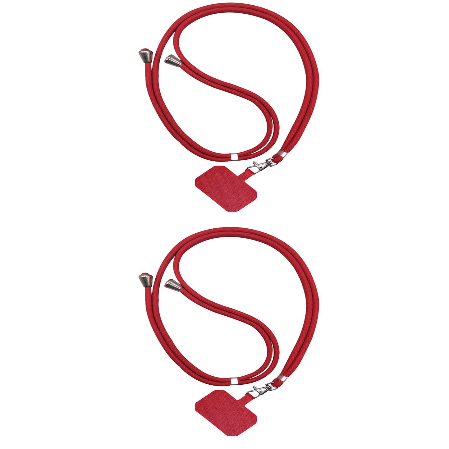 2Pcs Mobile Phone Lanyard Adjustable Anti-lost Patch Neck Holder