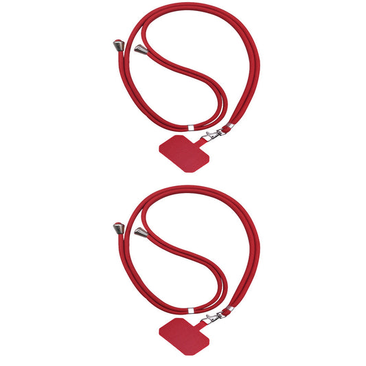 2Pcs Mobile Phone Lanyard Adjustable Anti-lost Patch Neck Holder