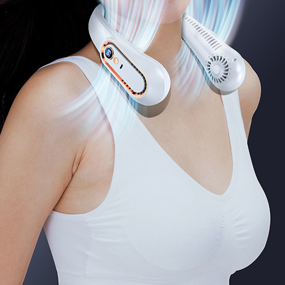 Up Down Airflow Neck Fan USB Neck Air Conditioner Personal Fan