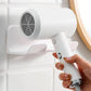 2PCS Wall Mounted Hair Dryer Holder with Cord Organizer Adhesive Blow Dryer Storage Rack