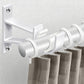 2 Pack Thickened Aluminum Alloy Curtain Rod Brackets for 28 to 32mm Rods