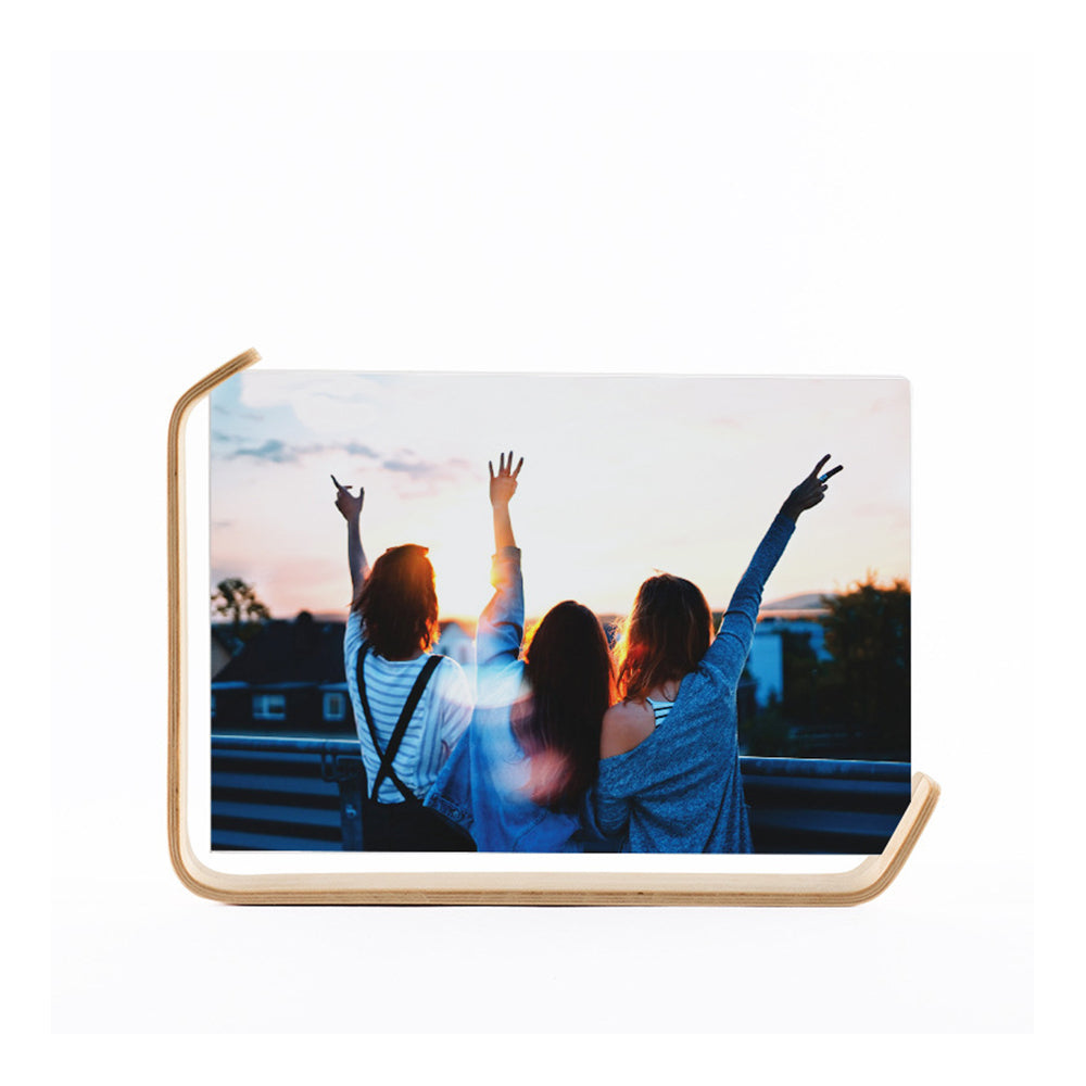Transparent Acrylic Wooden Photo Frame