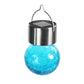 6 Pack Decorative Hanging Solar Garden Lights Cracked Glass Ball Lanterns for Yard Patio Fence Tree Umbrella