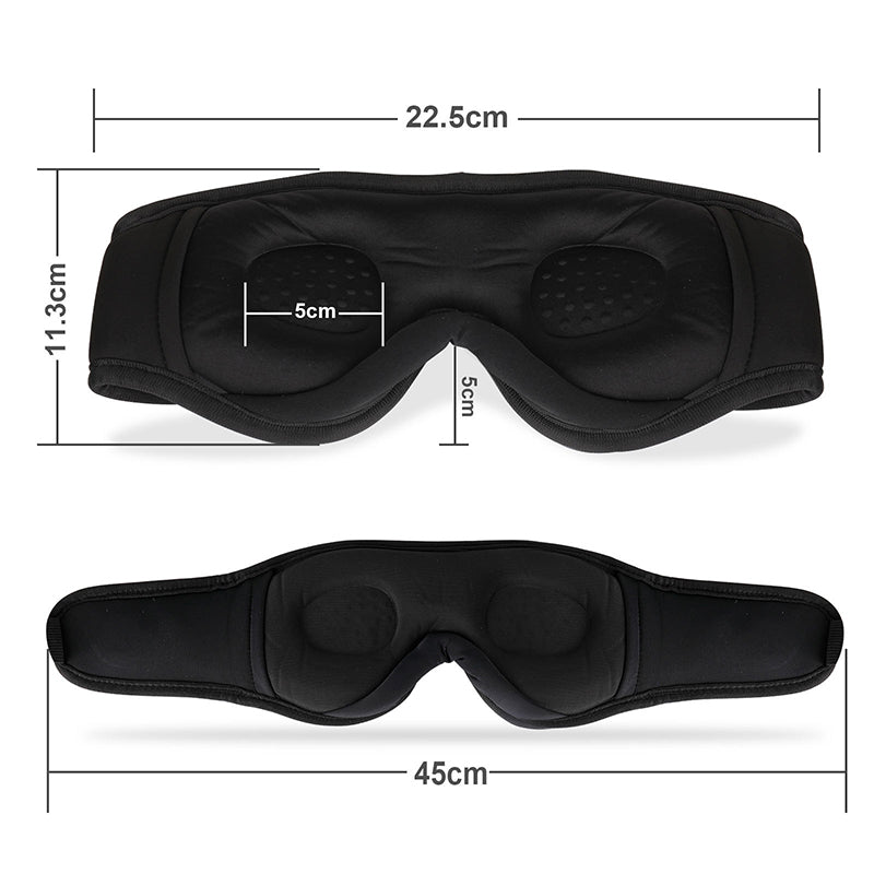 3D Eye Mask Wireless 5.2 Bluetooth Music Sleeping Headphones