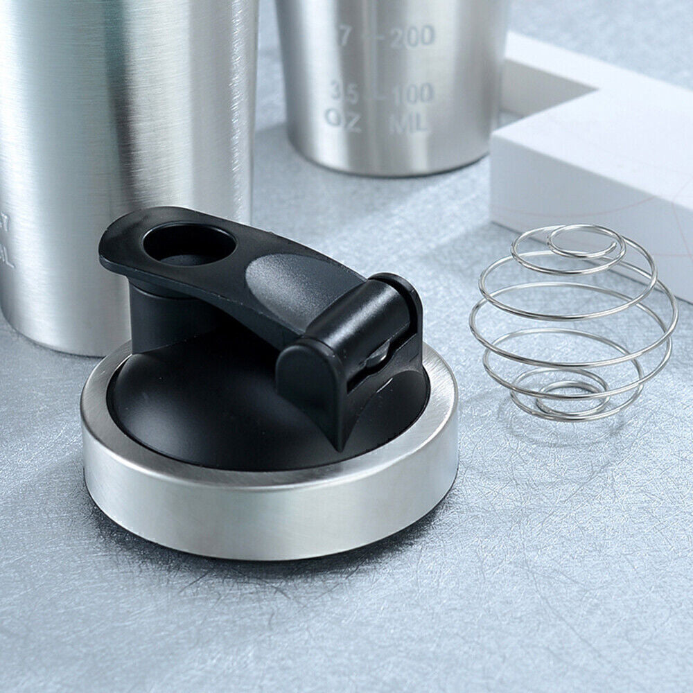 750ml 304 Stainless Steel Protein Shaker Bottle with Mixing Ball