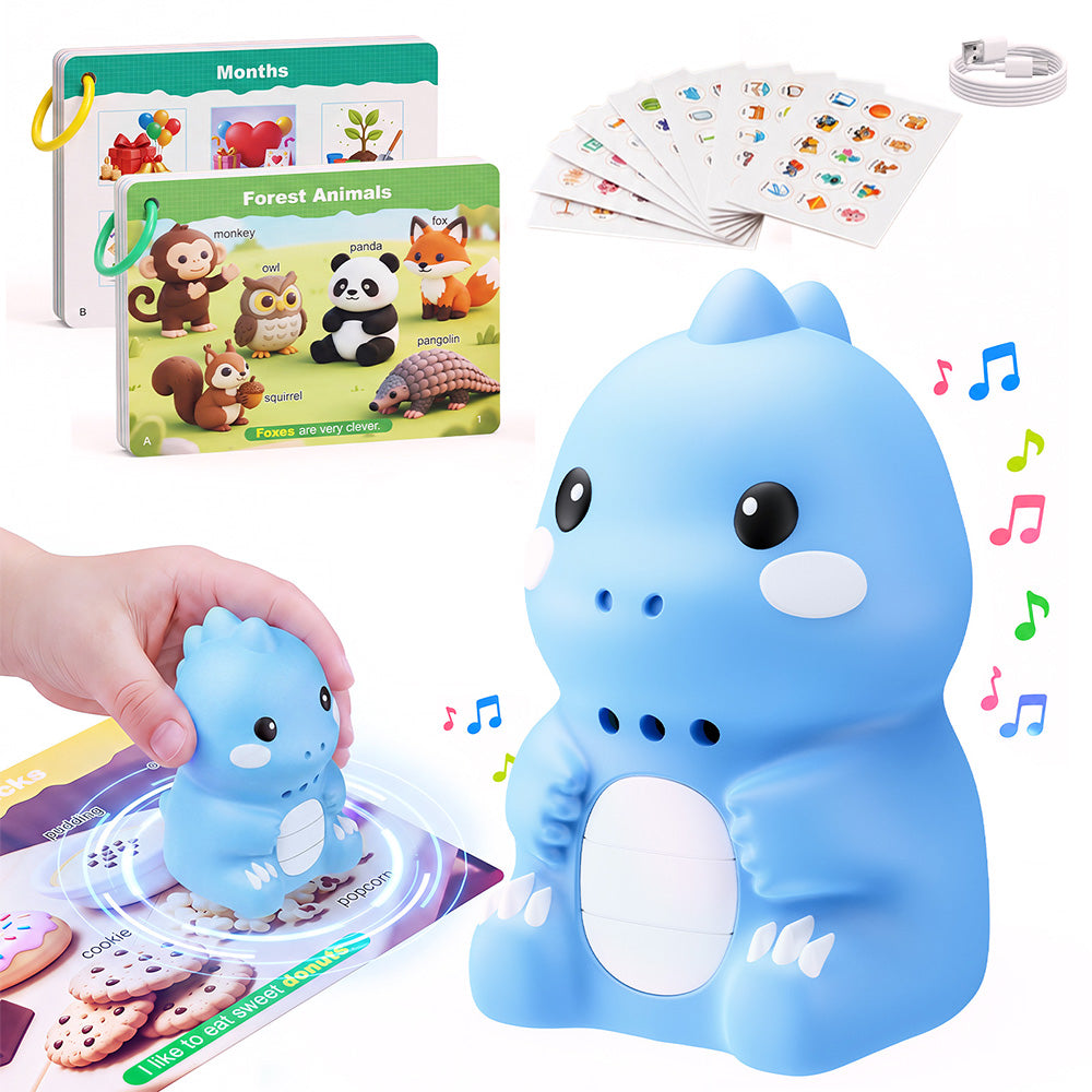 Dinosaur English Learning Touch Pen with 600 Words Cards Stickers and USB