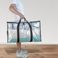 8Pcs 69x35x38CM Oversized Moving Bag with Reinforced Handles Transparent Heavy-Duty Storage Tote