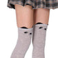 Women Lady Thigh High Stockings Warm Over Knee Socks Cat Design Long Socks