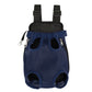 Breathable Mesh Pet Carrier Backpack for Front and Back Carrying Dogs Cats-Navy