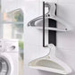 Adhesive Clothes Hanger Storage Rack