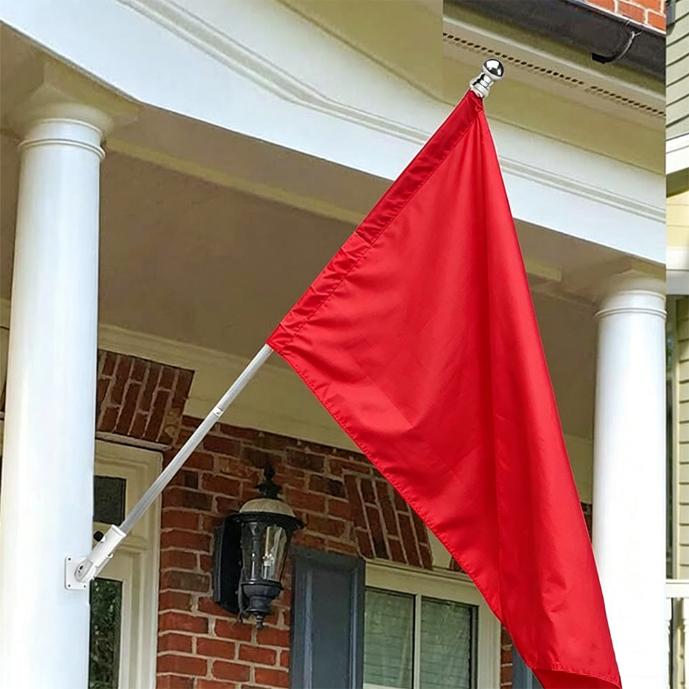 Adjustable Wall Mount Flag Pole Bracket for Flags Garden Lights and Posts