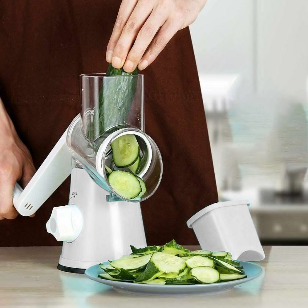 Kitchen Vegetable Food Manual Rotary Chopper Slicer