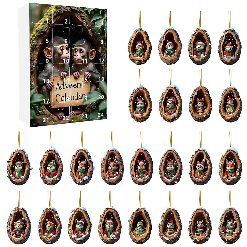 24Pcs Christmas Tree Decoration Hanging Ornaments for Home Decor Holiday Party