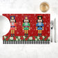 Christmas Nutcracker Soldier Table Runner with 4Pcs Placemats