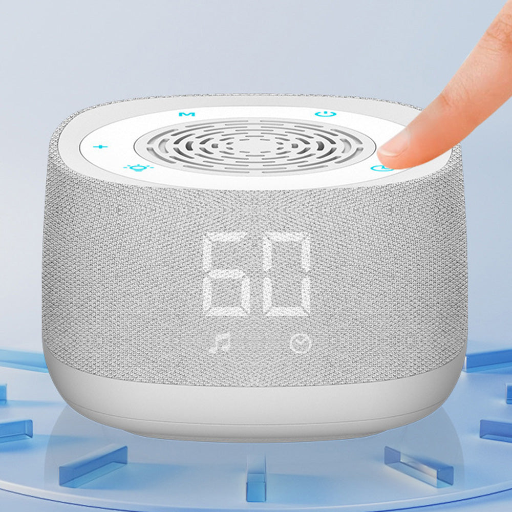 White Noise Sound Machine With Alarm Clock And Breathing Light