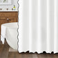 Waterproof Shower Curtain Thick Boho Wavy Edge With Rustproof Hooks