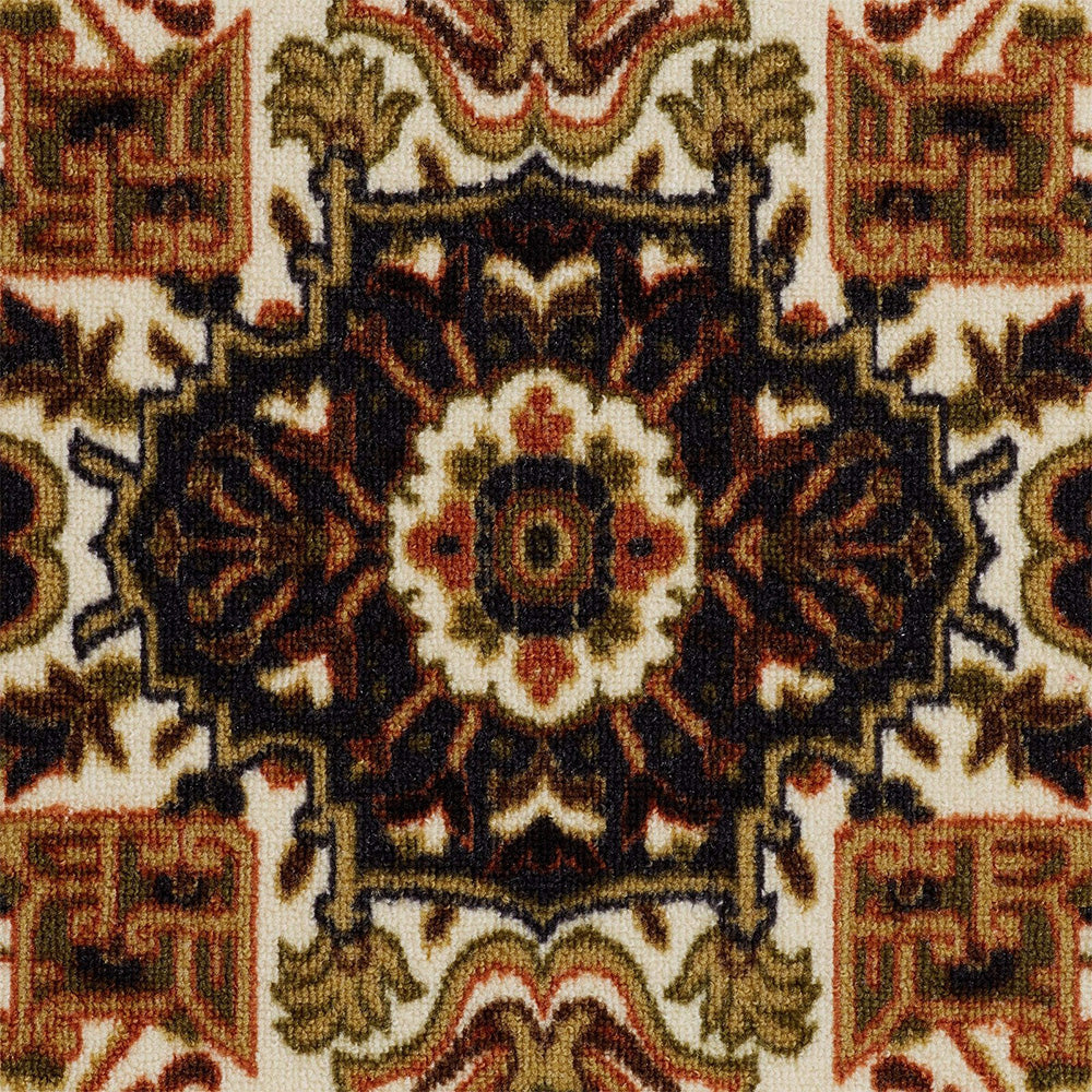 Large Floor Rug Crystal Velvet Vintage Boho Non-Slip Carpet for Bedroom Dining Room