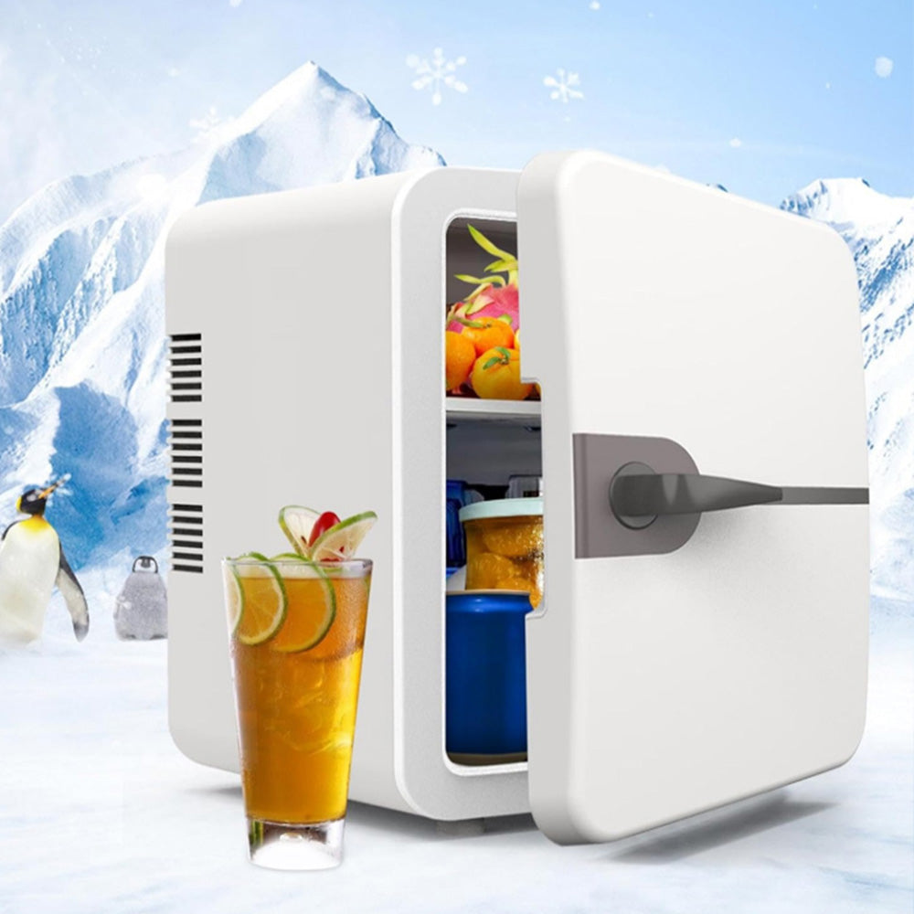 6L Mini Fridge Home 12V Portable Mini Fridge for Drinks Bar Beauty Car