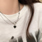 4pcs Women's Pendant Necklace Trendy Hoodie Sweater Chain
