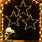 3Pcs 30CM Christmas LED Star Decoration Lights Battery Operated Christmas Decoration