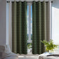2XBlackout Curtain Gradient Color Curtains for Bedroom Living Room-Green