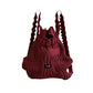 Women Woven Pleated Knitted Backpack Handbag