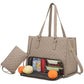 2-in-1 Tote Travel Bag and Wallet with Insulated Lunch Compartment