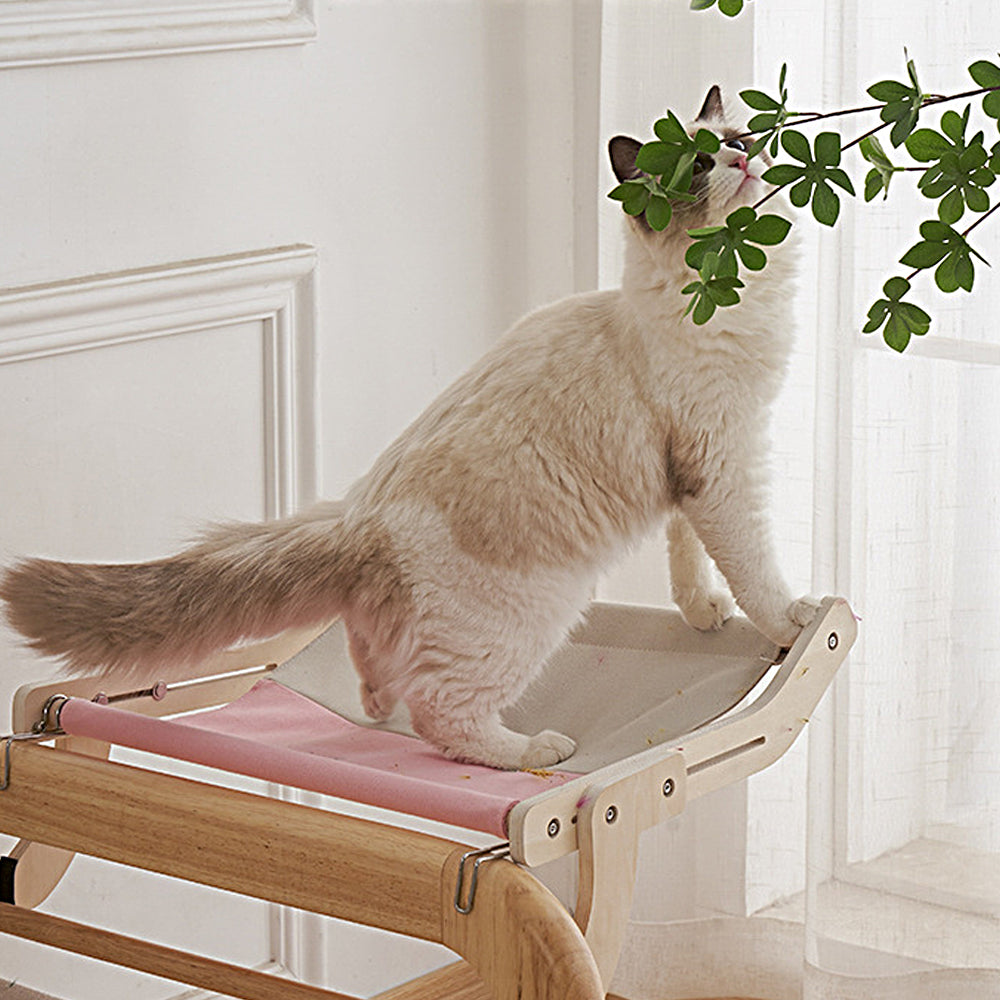 Mounted Cat Window Perch Hammock Seat for Indoor Cats Adjustable Cat Bed