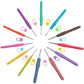 41-Piece Rainbow Crochet Hook Set - Soft Grip Aluminum Knitting Needles with Storage Case