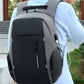 Reflective Laptop Backpack with USB Charging Port Anti-thief Travel Business Backpack