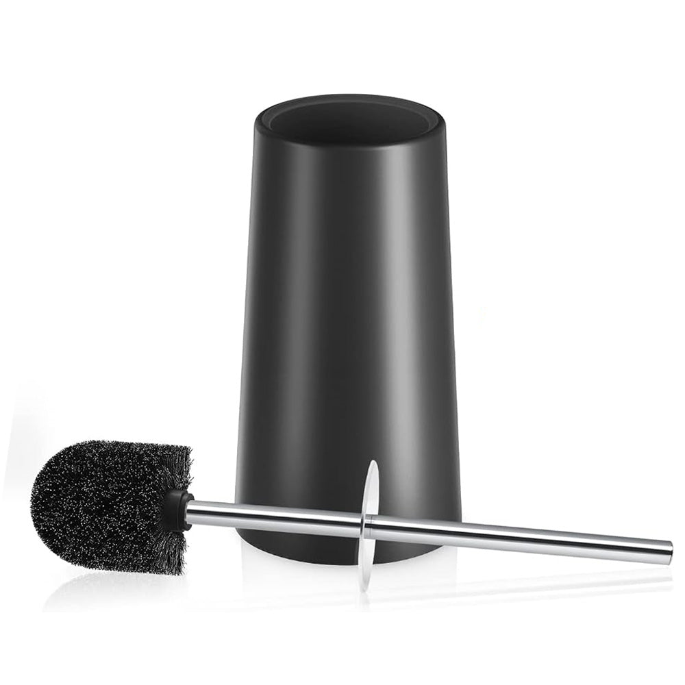 2 Pack Toilet Brush Set with 304 Stainless Steel Handle and Holder